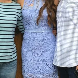 Homecoming Periwinkle Lace Dress- She and Sky
